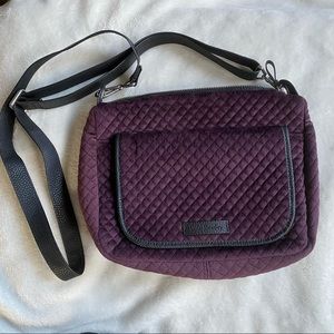 Vera Bradley Carson Mini Shoulder Bag - Velvet BlackBerry Wine